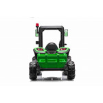 Elektrický traktor Blast s vlečkou - zelený